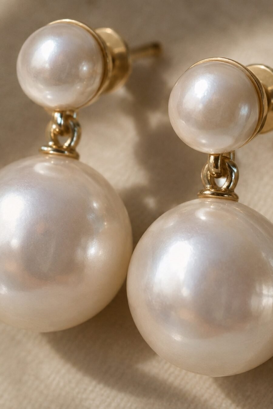 Fenn Pearl Drop Earrings — second view