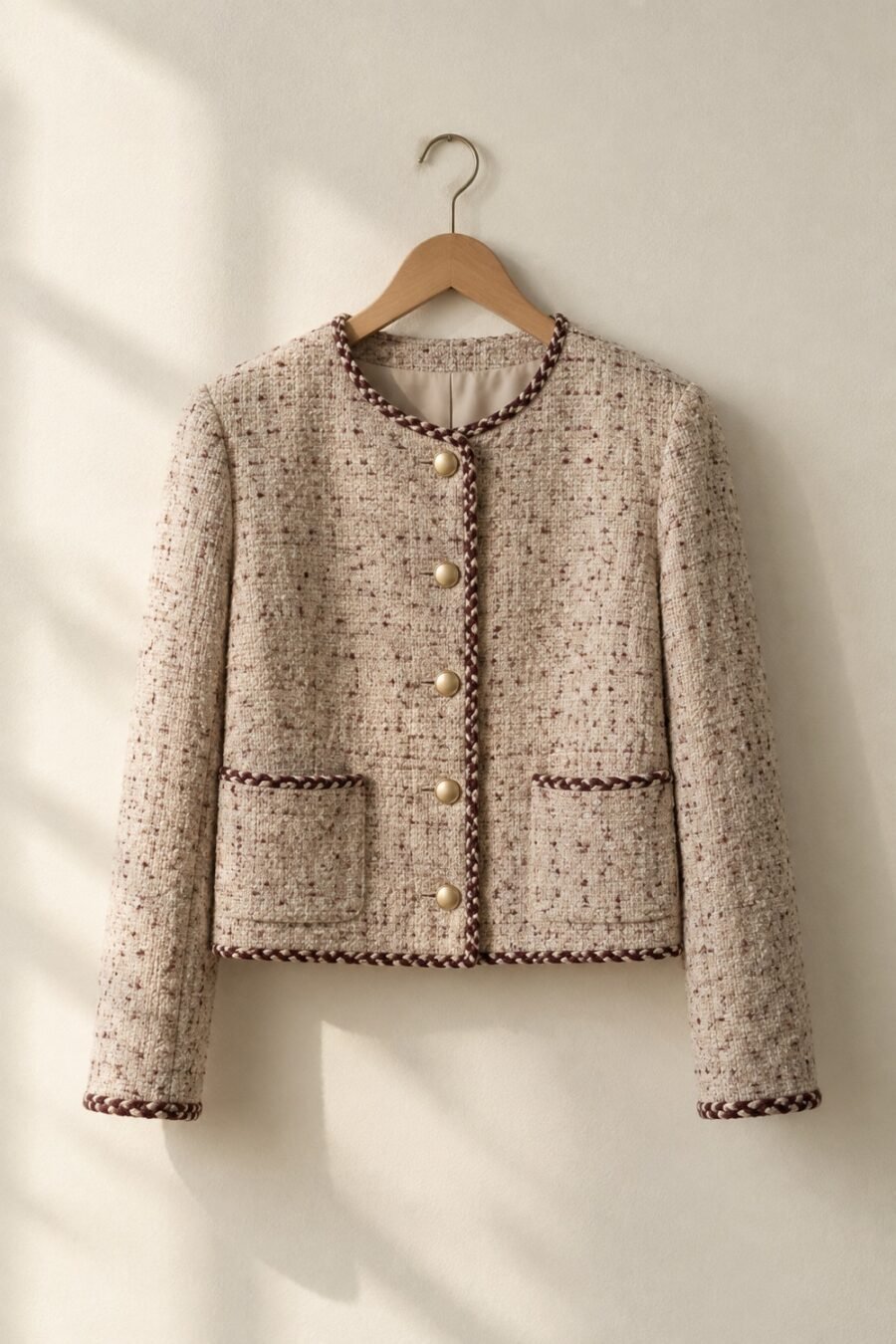 Marlow Braided-Trim Cropped Jacket — second view