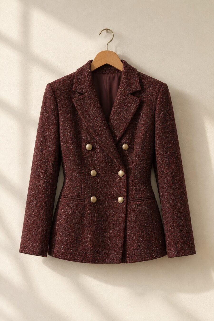 Vanner Gold-Button Tweed Jacket — second view