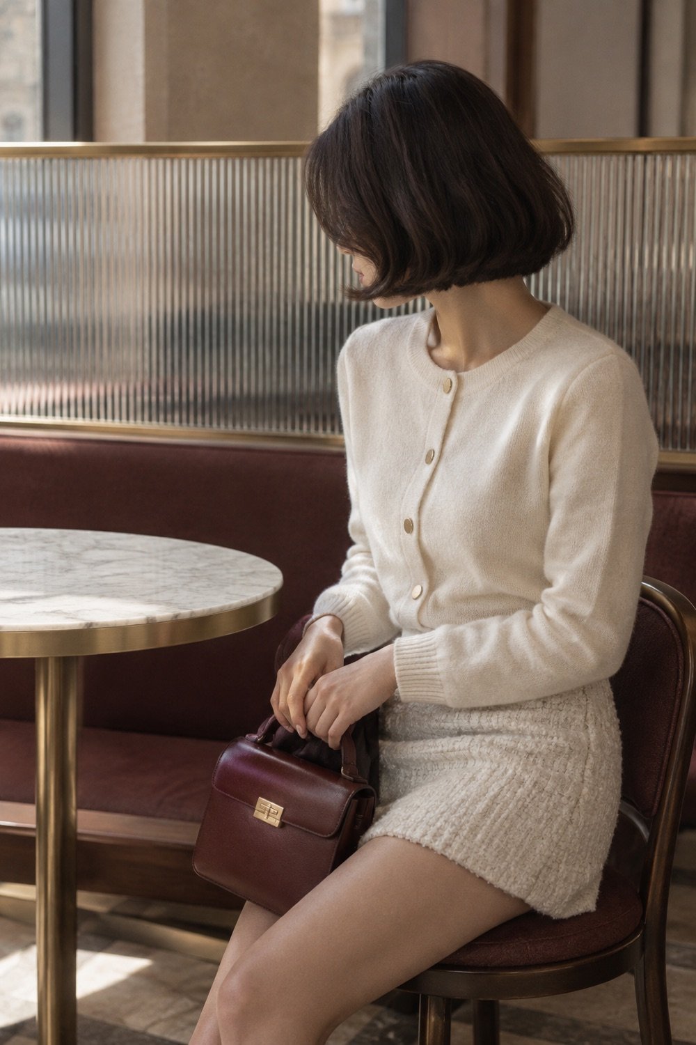 Southey Boucle Mini in Ivory boucle
